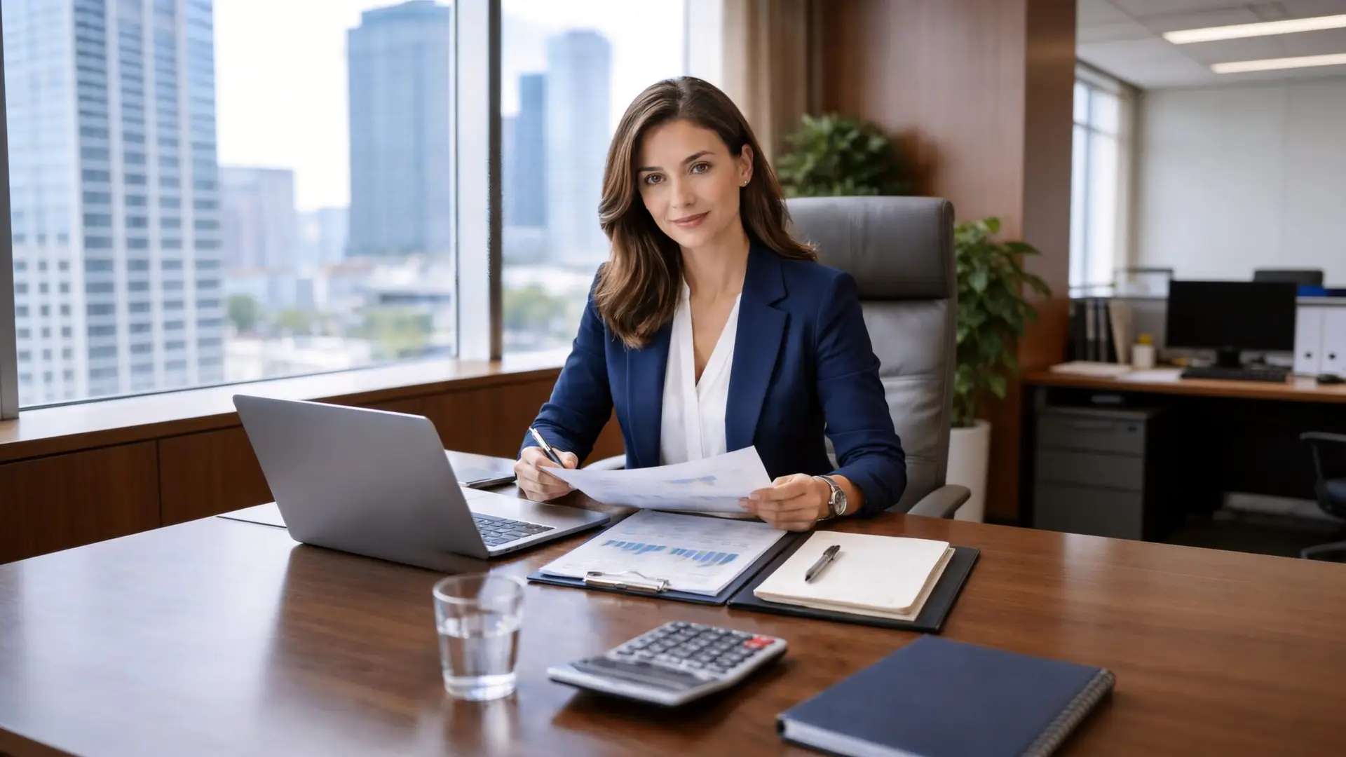 Mujer Oficina Rectangular 4K